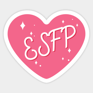 ESFP personality typography Sticker